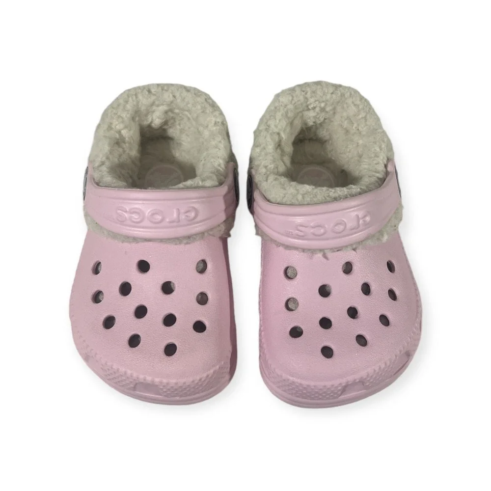 CROCS Toddler Girls Light Pink Clog Waterproof Size 4/5 C